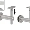 L Connector for Plain Handrail (A)