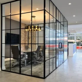 Slim Aluminium Profile – Elegant Glass Partitioning System