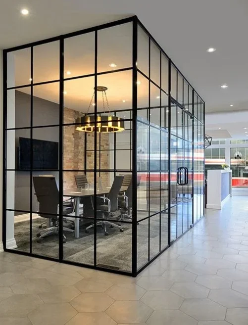 Slim Aluminium Profile – Elegant Glass Partitioning System